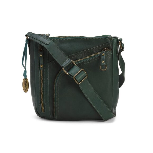 BORN Handbags - BORN Deep Green Leather Harmon Crossbody